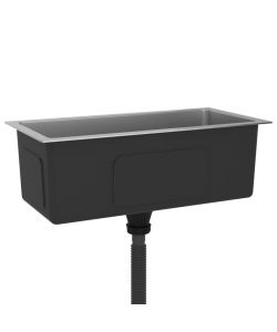 Lavello da Cucina 1 vasca in Acciaio Inox 60x30x20 cm