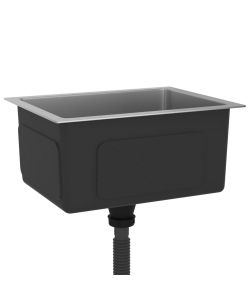 Lavello da Cucina 1 vasca in Acciaio Inox 44x34x20 cm