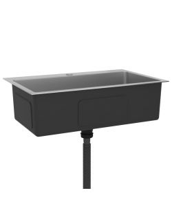 Lavello da Cucina 1 vasca in Acciaio Inox 70x44x20 cm