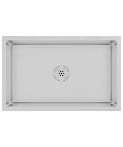 Lavello da Cucina 1 vasca in Acciaio Inox 70x44x20 cm
