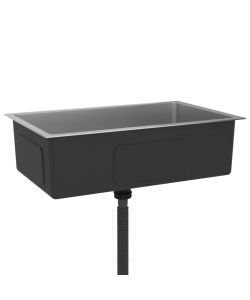 Lavello da Cucina 1 vasca in Acciaio Inox 70x44x20 cm