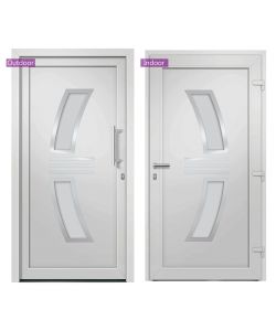 Porta di Ingresso Bianca 98x208 cm 3057567
