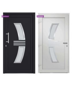 Porta di Ingresso Antracite 88x200 cm 3057570