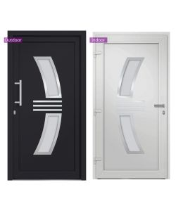 Porta di Ingresso Antracite 98x200 cm 3057571