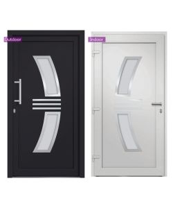 Porta di Ingresso Antracite 108x200 cm 3057573
