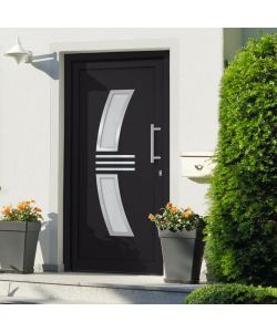 Porta di Ingresso Antracite 98x200 cm 3057576