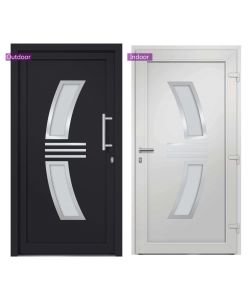 Porta di Ingresso Antracite 108x200 cm 3057578