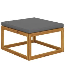 vidaXL Set Divani da Giardino in Acacia con Cuscini - Grigio