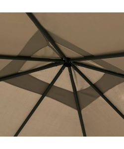 Gazebo con Montanti Rivestiti 3x3x2,6 m Talpa 160 g/mq