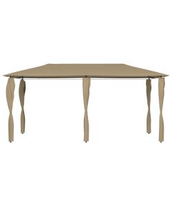 Gazebo con Montanti Rivestiti 3x6x2,6 m Talpa 160 g/mq
