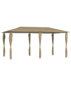 Gazebo con Montanti Rivestiti 3x6x2,6 m Talpa 160 g/mq
