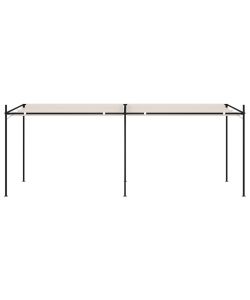 Gazebo con Tetto Retrattile 600x300x233 cm Crema