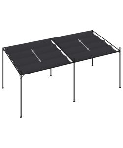 Gazebo con Tetto Retrattile 600x300x233 cm Antracite