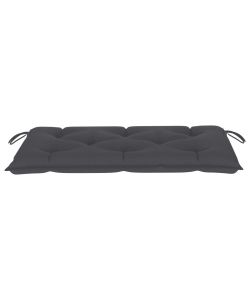 Cuscino per Panca da Giardino Antracite 100x50x7 cm in Tessuto