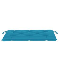 Cuscino per Panca da Giardino Azzurro 100x50x7 cm in Tessuto
