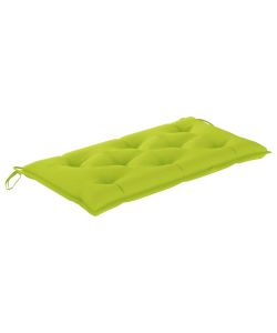 Cuscino per Panca Giardino Verde Brillante 100x50x7 cm Tessuto