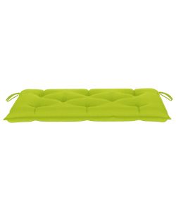Cuscino per Panca Giardino Verde Brillante 100x50x7 cm Tessuto
