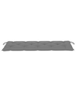 Cuscino per Panca da Giardino Grigio 150x50x7 cm in Tessuto
