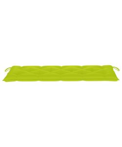 Cuscino Panca da Giardino Verde Brillante 150x50x7 cm Tessuto