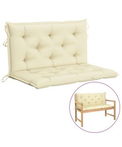 Cuscino per Dondolo Bianco Crema 100 cm in Tessuto