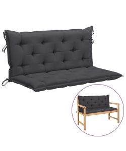 Cuscino per Dondolo Antracite 120 cm in Tessuto