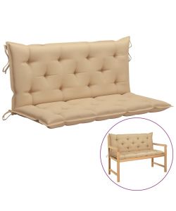 Cuscino per Dondolo Beige 120 cm in Tessuto