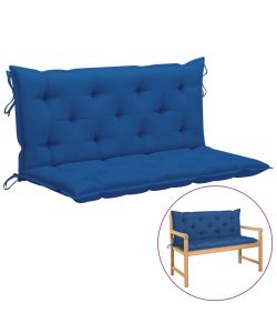Cuscino per Dondolo Blu 120 cm in Tessuto