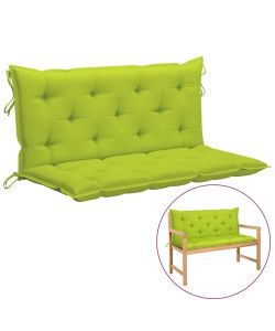 Cuscino per Dondolo Verde Brillante 120 cm in Tessuto