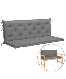 Cuscino per Dondolo Grigio 150 cm in Tessuto