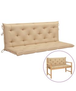 Cuscino per Dondolo Beige 150 cm in Tessuto
