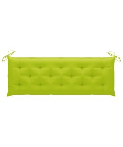 Cuscino per Dondolo Verde Brillante 150 cm in Tessuto