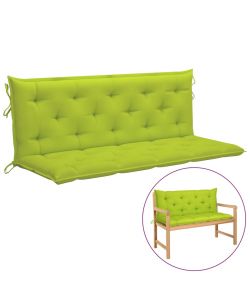 Cuscino per Dondolo Verde Brillante 150 cm in Tessuto