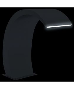 Fontana per Piscina con LED 22x60x70 cm in Acciaio Inox 304