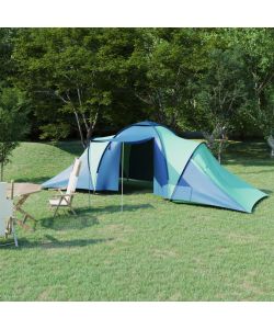 Tenda da Campeggio per 6 Persone Blu e Verde