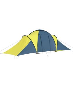 Tenda da Campeggio per 6 Persone Blu e Gialla