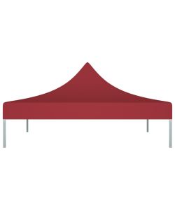 Tetto per Tendone per Feste 3x3 m Rosso Borgogna 270 g/mq