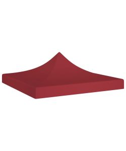 Tetto per Tendone per Feste 3x3 m Rosso Borgogna 270 g/mq