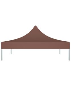 Tetto per Tendone per Feste 3x3 m Marrone 270 g/mq