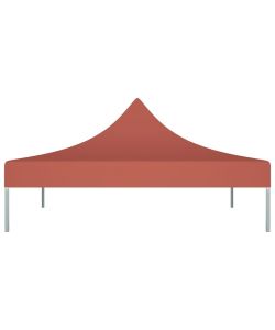 Tetto per Tendone per Feste 3x3 m Terracotta 270 g/mq
