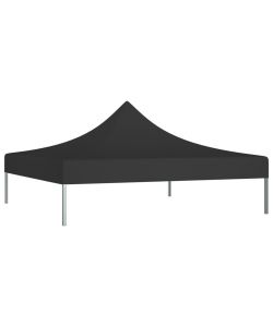 Tetto per Tendone per Feste 3x3 m Nero 270 g/mq