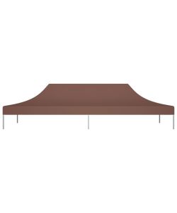 Tetto per Tendone per Feste 6x3 m Marrone 270 g/mq