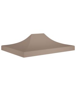 Tetto per Tendone per Feste 4x3 m Grigio Talpa 270 g/mq