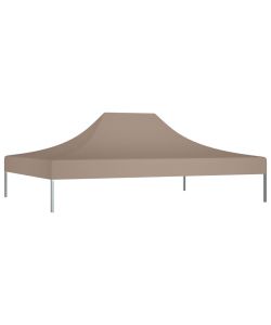 Tetto per Tendone per Feste 4x3 m Grigio Talpa 270 g/mq