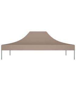 Tetto per Tendone per Feste 4x3 m Grigio Talpa 270 g/mq