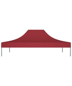 Tetto per Tendone per Feste 4x3 m Rosso Borgogna 270 g/mq