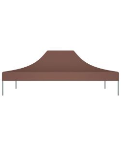 Tetto per Tendone per Feste 4x3 m Marrone 270 g/mq