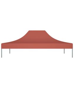 Tetto per Tendone per Feste 4x3 m Terracotta 270 g/mq