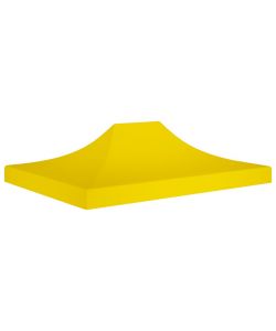 Tetto per Tendone per Feste 4x3 m Giallo 270 g/mq