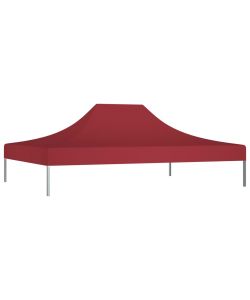 Tetto per Tendone per Feste 4,5x3 m Rosso Borgogna 270 g/mq