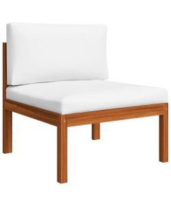 Set Divani da Giardino 2 pz con Cuscini Massello d'Acacia